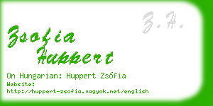 zsofia huppert business card